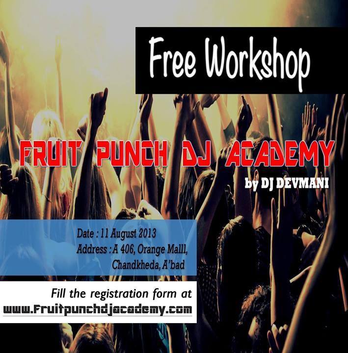 Free Djing Workshop with DJ Devmani at Fruit Punch DJ Academy